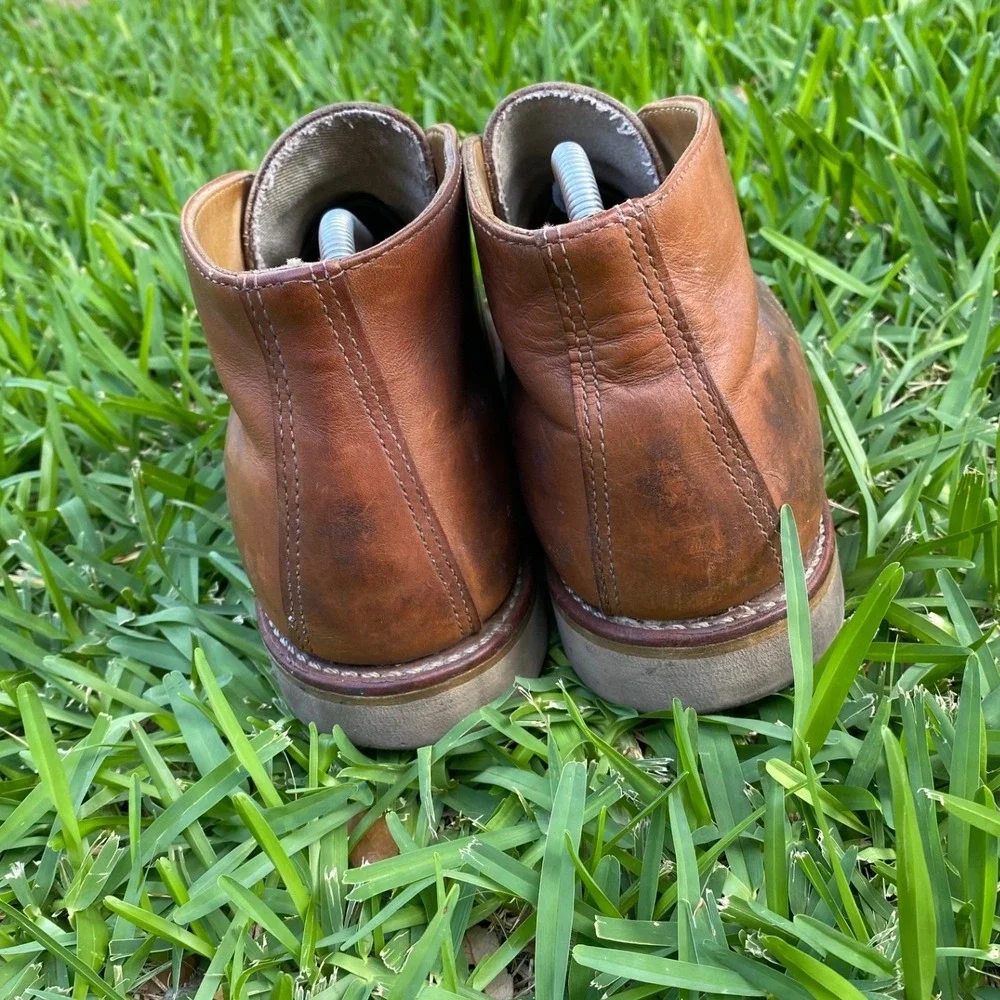 Red Wing Heritage Work Chukka Leather Boots Mens 10 D Copper Brown Made in USA